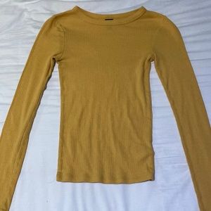 Yellow long sleeve top